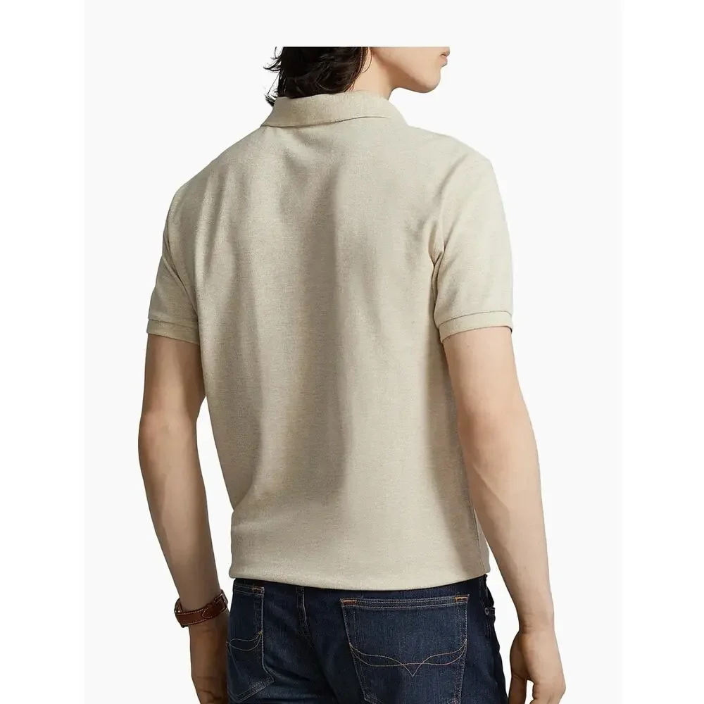 Polo Ralph Lauren Mens Polo Shirt Preppy Academia Old Money - Beige, Size XXL